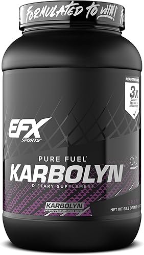 EFX Sports Karbolyn Fuel  Polvo de carbohidratos de rápida absorción  Carga de carbohidratos, energía sostenida, recuperación rápida, sin