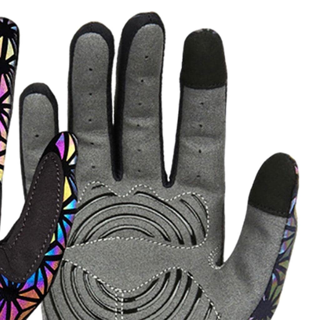 Guantes de Ciclismo Guantes Largos de Bicicleta Hombre Mujer Térmicos Antideslizantes Ajustables Resistentes Al Viento en Poliéster Suave Adecuados Pa