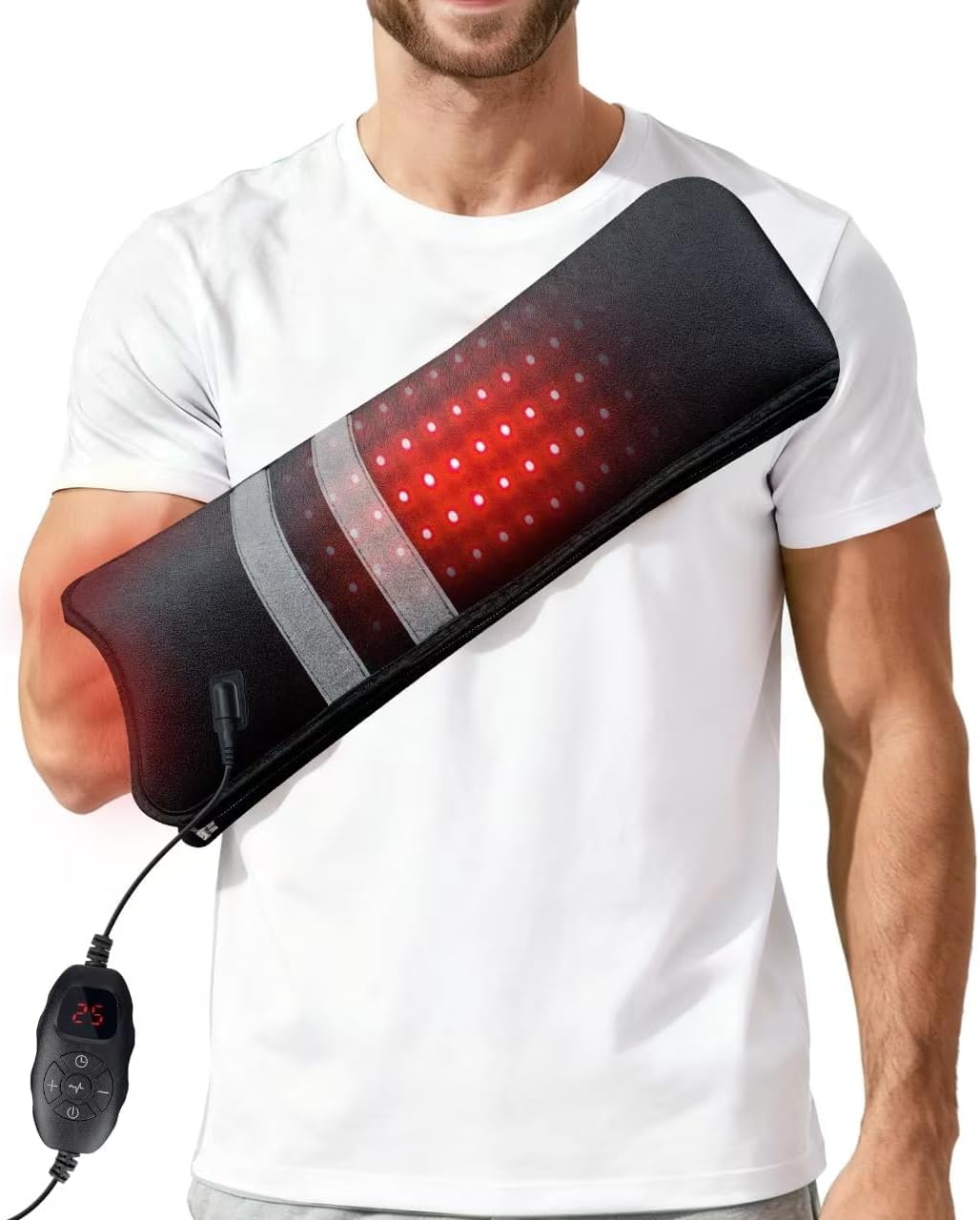 Red Light Therapy Glove for Hand & Wrist 150 LEDs Infrared Light Therapy for Finger Joint Relief, 17"x4" Portable Red Light Therapy Pad for Body & Arm, 660nm 850nm Dual Wavelength, Gifts for Women Man