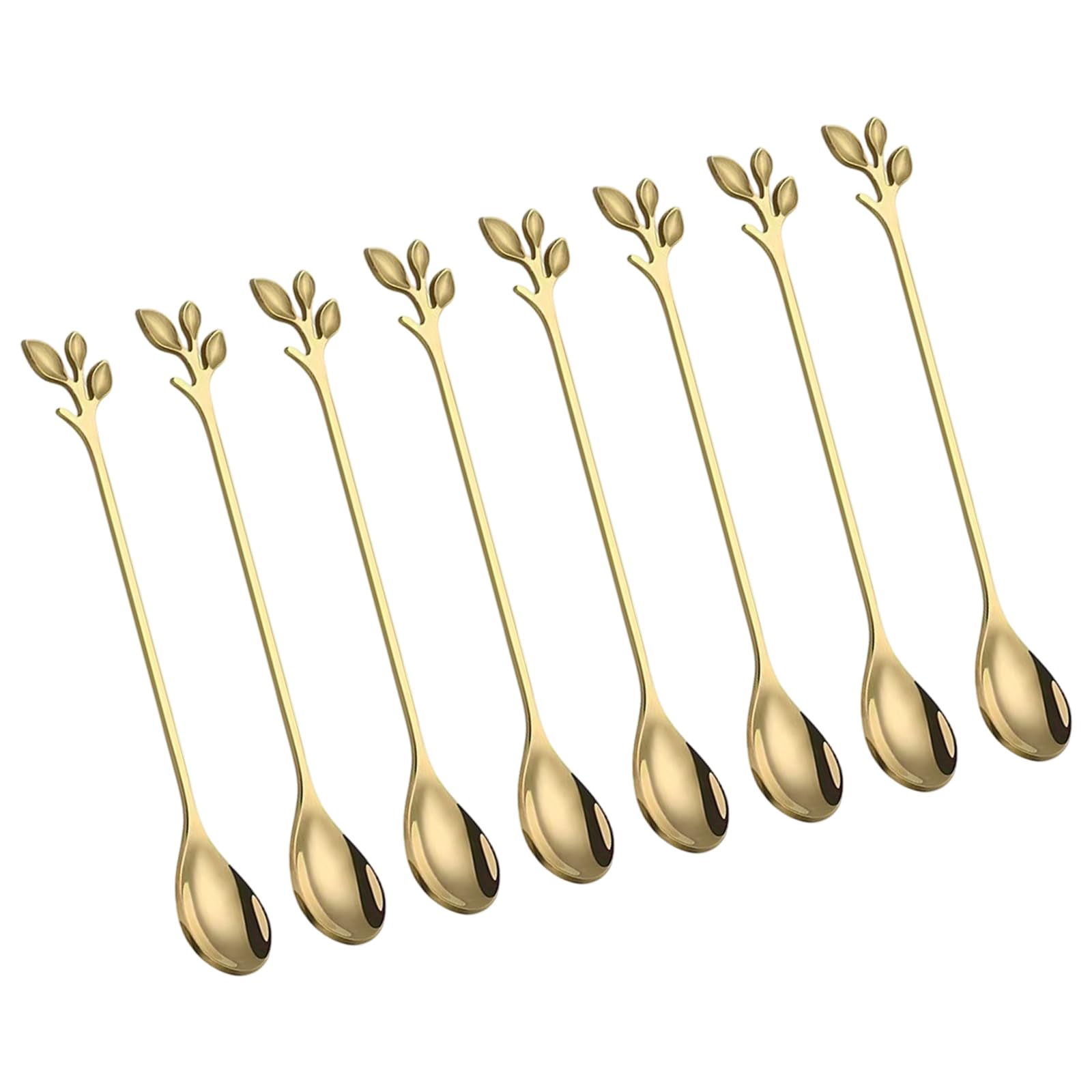 Yhplxyuus Sturdy Nonrust Steel Leaves Design Stirring Spoon for Stirring Coffee Honeys and Dessert in Kitchen Applications Kitchen Utensils