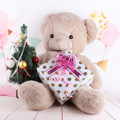 Miniatura 137 de WEWILUCK Lazos de regalo para regalos, lazos rosas para envolver regalos, lazos de regalo con cinta para bodas, despedidas de soltera y decoración