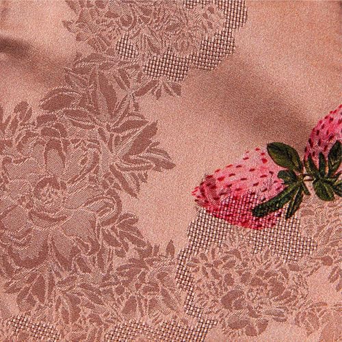 Chaleco de seda para mujer HangErFeng asimétrico con jacquard 617 2