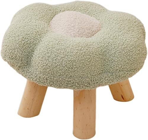 Miniatura 4 de Reposapiés, cómodo puf con forma de flor, multiusos, otomano, pequeño taburete para dormitorio, apartamento, mesita de noche, porche, sala de