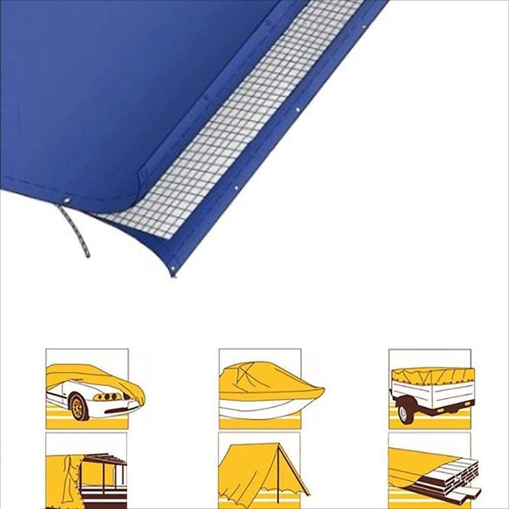 Tarpaulin Polyester Waterproof Sunscreen Cover Camping with Eyelets Outdoor Multiple Sizes (Color : Black, Size : 1.9x1.9m)