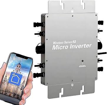 Microinverter,Mppt Pure Sine Wave DC to AC,Solar Grid Tie Inverter 110V/220V,IP65 Waterproof,Solar Micro Inverter,for Residential Areas,Commercial Areas,Power Stations,Schools 300W