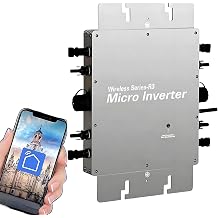 Microinverter,Mppt Pure Sine Wave DC to AC,Solar Grid Tie Inverter 110V/220V,IP65 Waterproof,Solar Micro Inverter,for Residential Areas,Commercial Areas,Power Stations,Schools 400W
