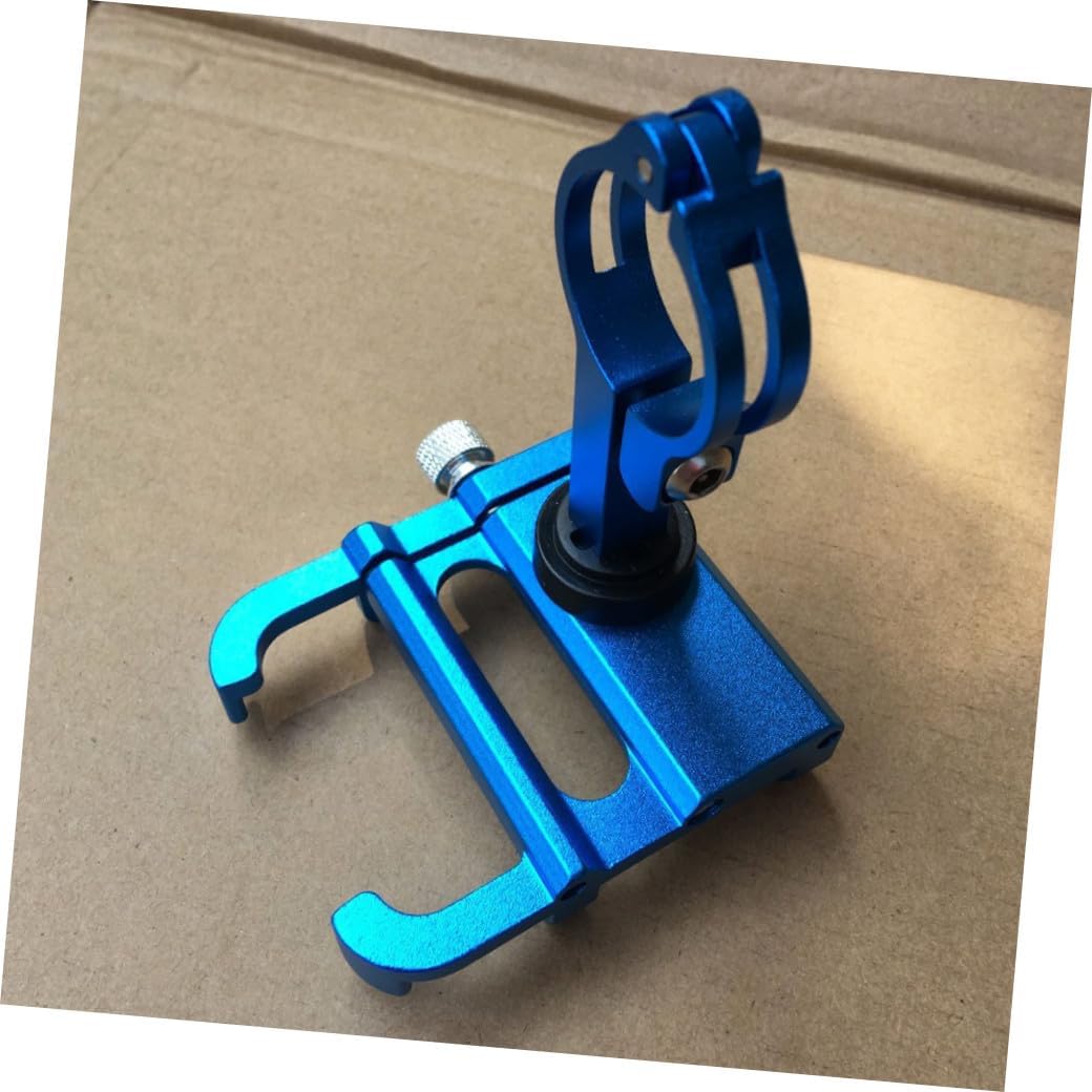 Mobestech Adjustable Mobile Phone Holder for Bike Anti-Slip Design Compatible with Phones Easy Mounting Blue for Cyclists and Electric Bikes