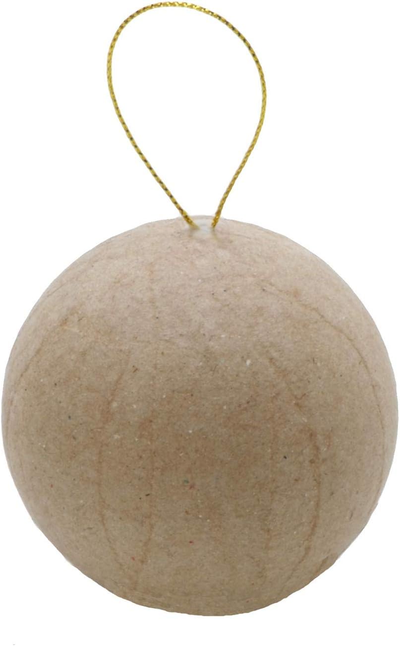 Darice Paper Mache Ball 2-1/2 inches (6-Pack) 2833-55
