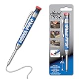 Markal 96270 - Markal PRO Holder with 1 Graphite Lead, Built-in Sharpener, 1 Click Advance, Heavy-Duty Metal Barrel Construction & Extended Needle-Nose Tip for Use in Toughest Jobs