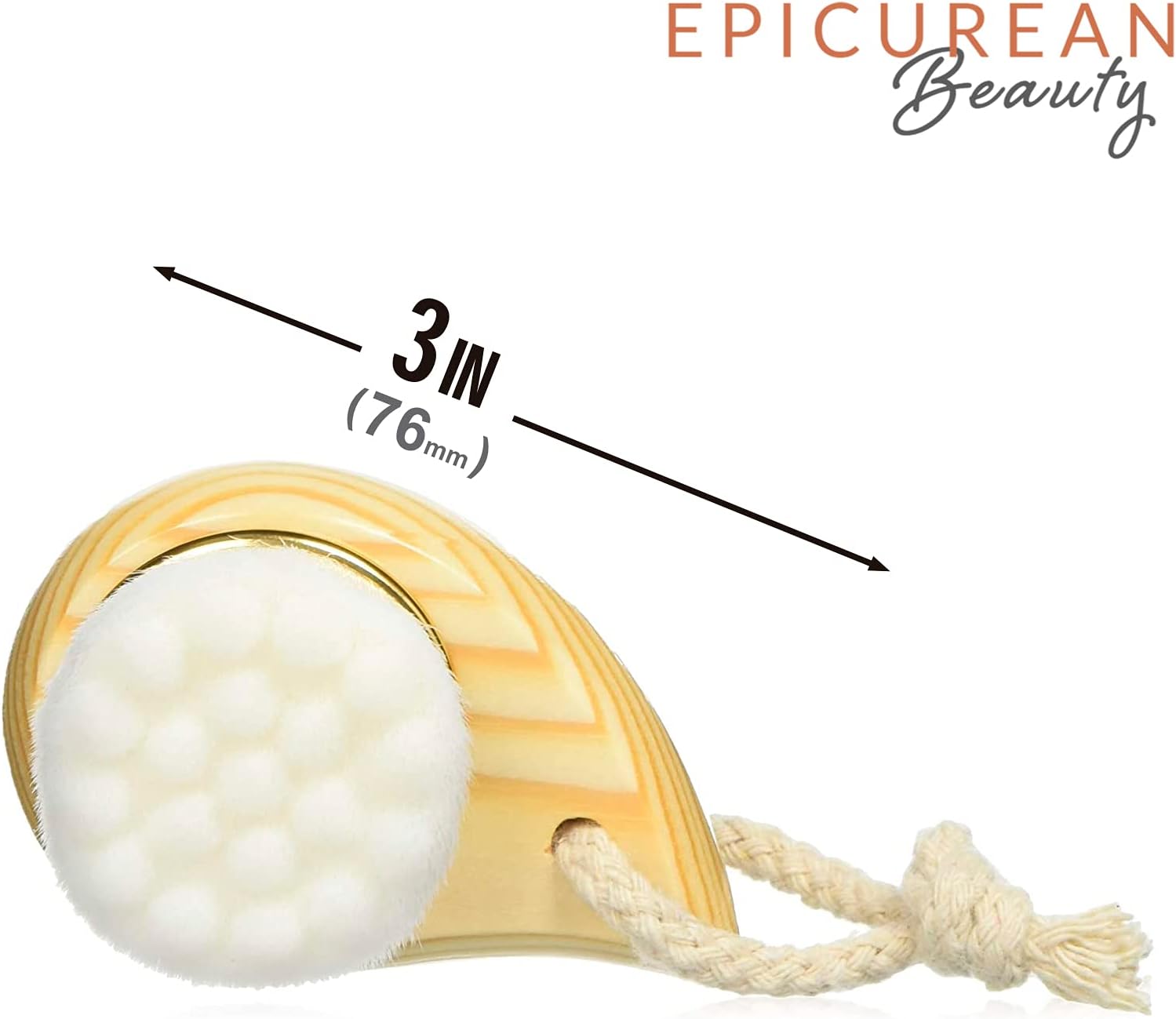 Extra Soft Portable Face Brush for Cleansing, Massaging, Brushing & Masks – Massages & Gently Exfoliates the Skin for a Deep Clean – Cruelty-Free, Vegan Skincare