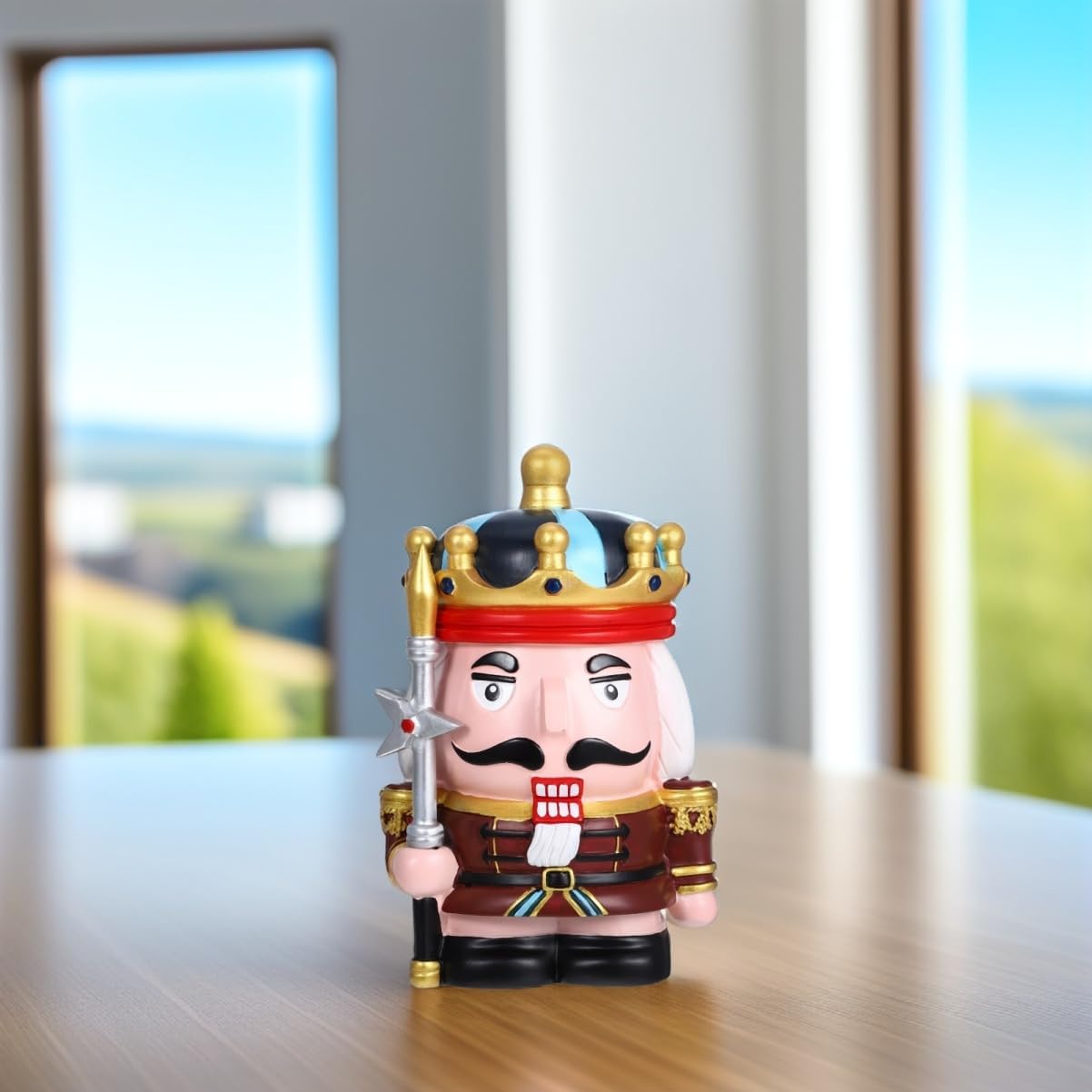 Cute Nutcracker Piggy Bank for Boys and Girls Openable Bank for Money Saving Challenge Decorative Cash Holder for Girls Portable Storage for All Ages for Christmas