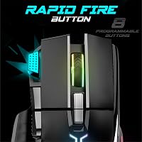 SPIRIT OF GAMER PRO M5 RGB Gamer Egér 12800 DPI, 8 Programozható Gomb, Gyorstüzelés Funkcióval, 13 RGB Háttérvilágítási Effekt, Ergonomikus  4