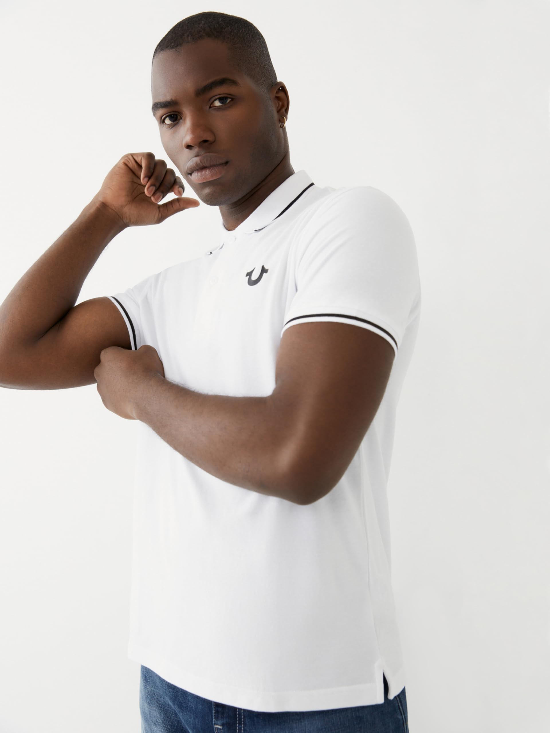 True Religion Crafted with Pride Polo Polo Shirt Hombre (Pack de 1)