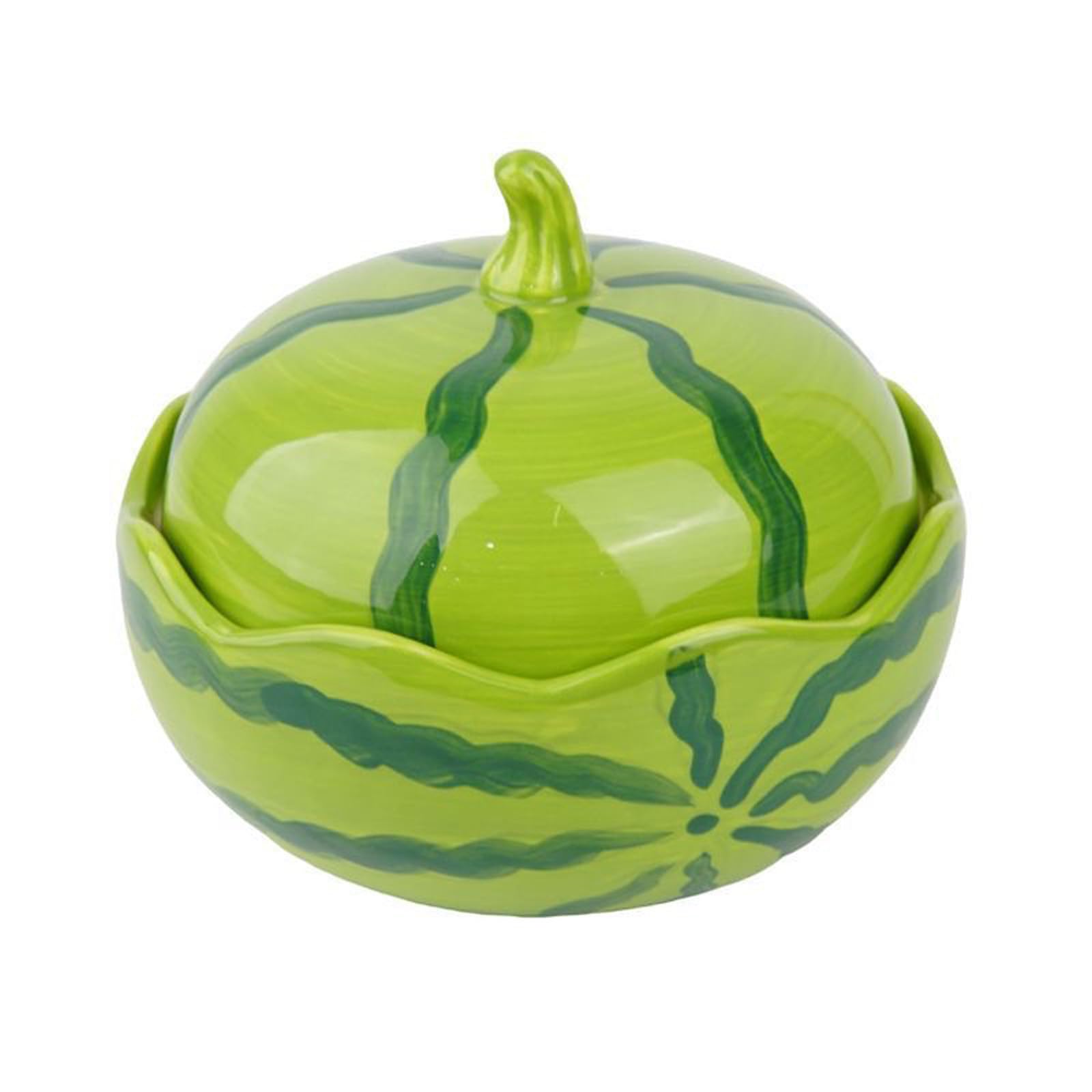 Xinsheinelry Ceramic Watermelon Soup Bowl for Noodles Dessert and Fruit Tableware Ideal for Home and Offices Earthenware Linguine Bowl