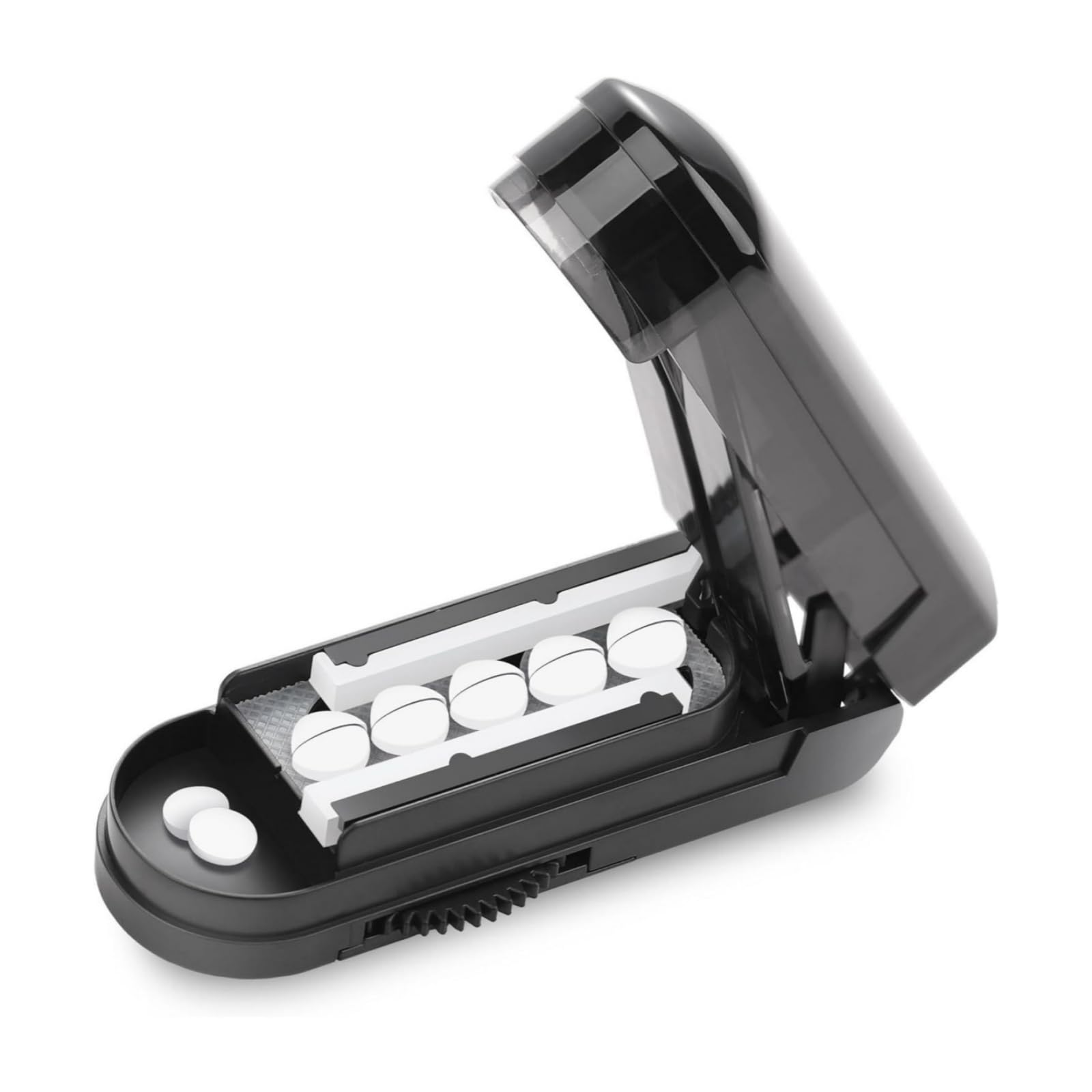 Adjustable Pill Cutter Splitter - with Centering Device & Blade Guard | Cuts Small/Tiny & Large Pills, for Multi Tablets