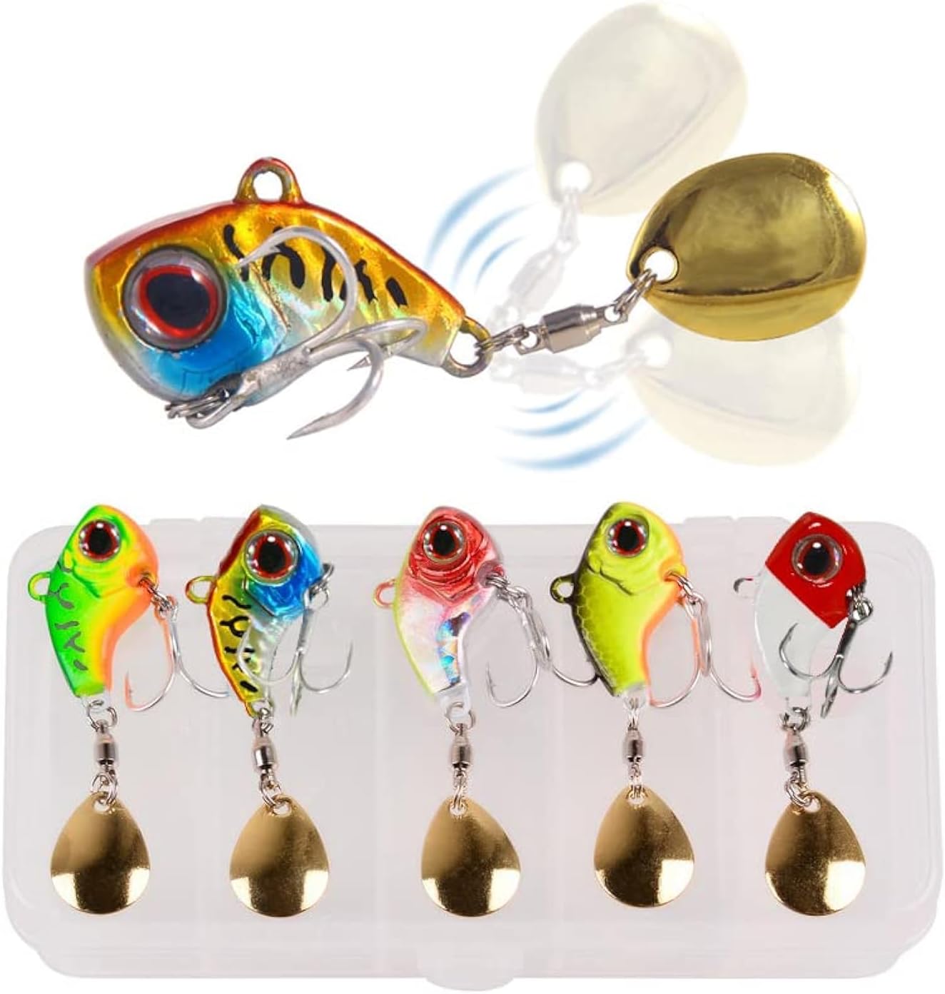 Blade Baits Metal VIB Fishing Lure Spinner Casting Jigging Spoons