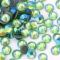 Vista 13 de Jollin Hot Fix - Diamantes de imitación de cristal con parte trasera plana, gemas de diamantes de imitación de 0.189 in (20 ss, 1440 unidades, rosa)