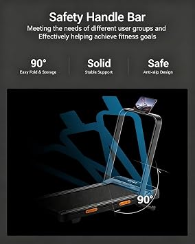 Walking Pad with 20% Auto Incline, 12 km/h Foldable Treadmill for Home