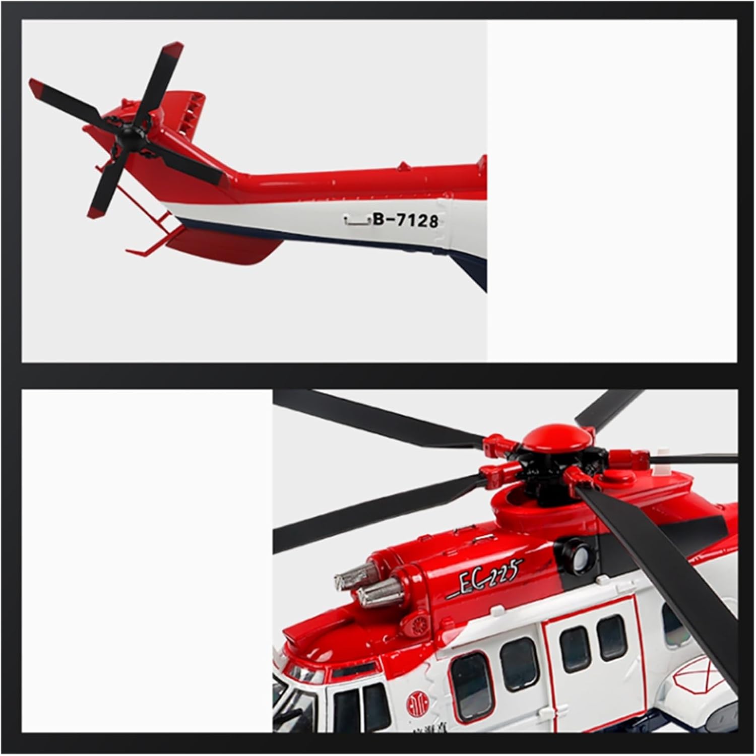 1 32 for General Aviation Large Maritime Rescue Helicopter CITIC HiZhi EC225 Aircraft Model Miniature Hobby Playgame Kit