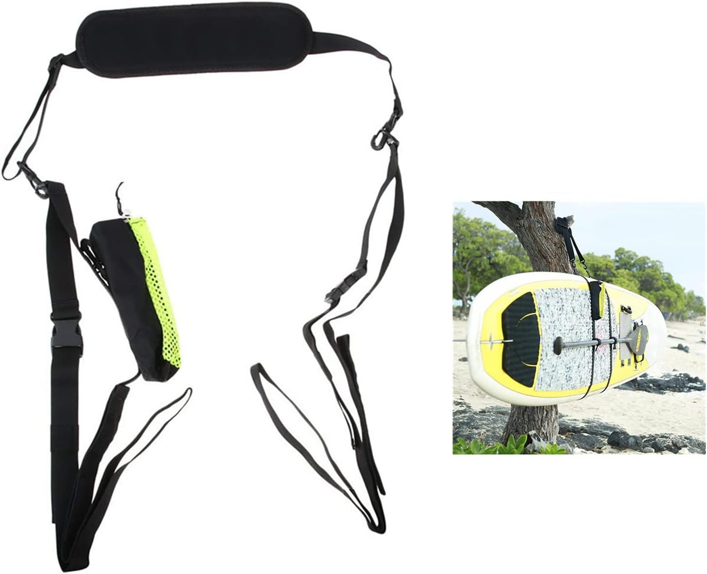 MOVKZACV Nylon Surfboard Shoulder Strap Adjustable Surfboard Carrying