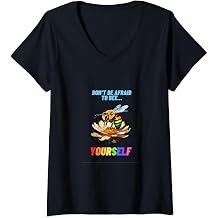 Womens Be yourself V-Neck T-Shirt