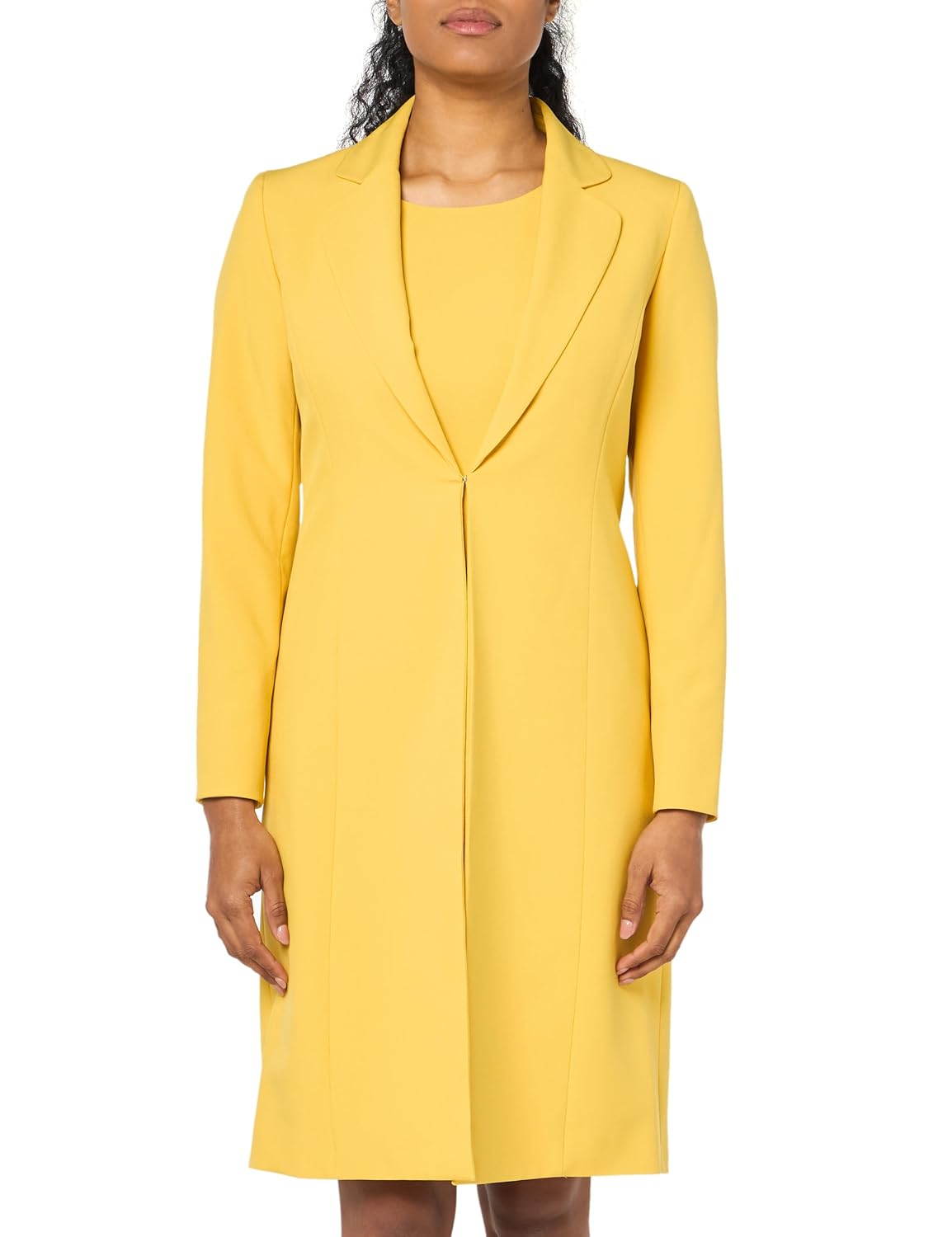 Le Suit Womens Duster Jacket Sheath Dress 2pc Set