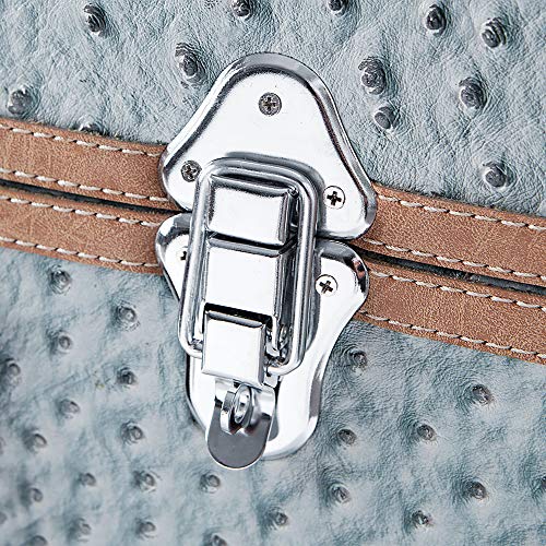 Dormco Texture Brand Wheeled Trunk - Smokey Lavender Ostrich - Large #TOP2