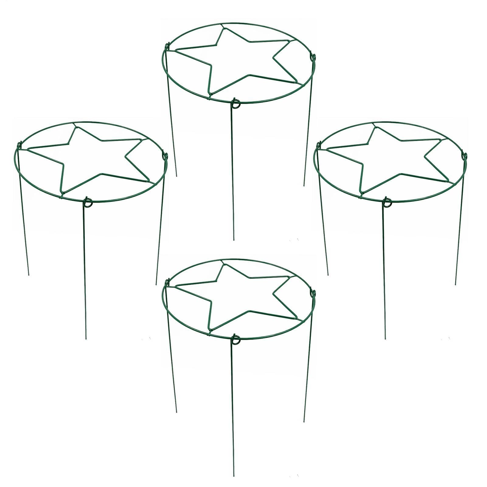 Tuteurs Pivoine 4 Pièces Métal Robuste Réutilisable