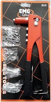Profesyonel 46 Perçin Tabancası 240mm, Metal Gövde, Siyah-Kırmızı