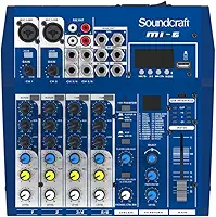 Mesa de Som Soundcraft MI-6 Analógico com 6 Canais