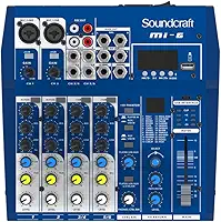 Mesa de Som Soundcraft MI-6 Analógico com 6 Canais