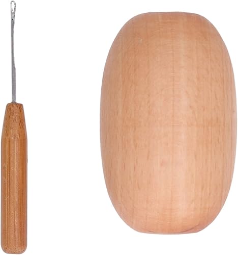 Miniatura 9 de Calcetines zurdos Herramientas de costura Bola de zurrir Huevo para coser en casa Dispositivo de reparación de madera