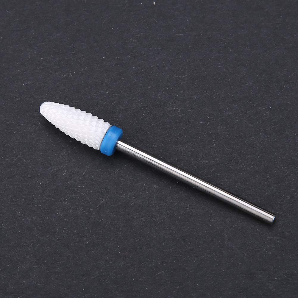 Punte da Trapano per Unghie in Ceramica, Punte da Trapano per Manicure, Pedicure con Sbavature in Ceramica Unghie Spesse, Podologia con Sbavature in Ceramica, Testina Abrasiva per(Testa di mais)