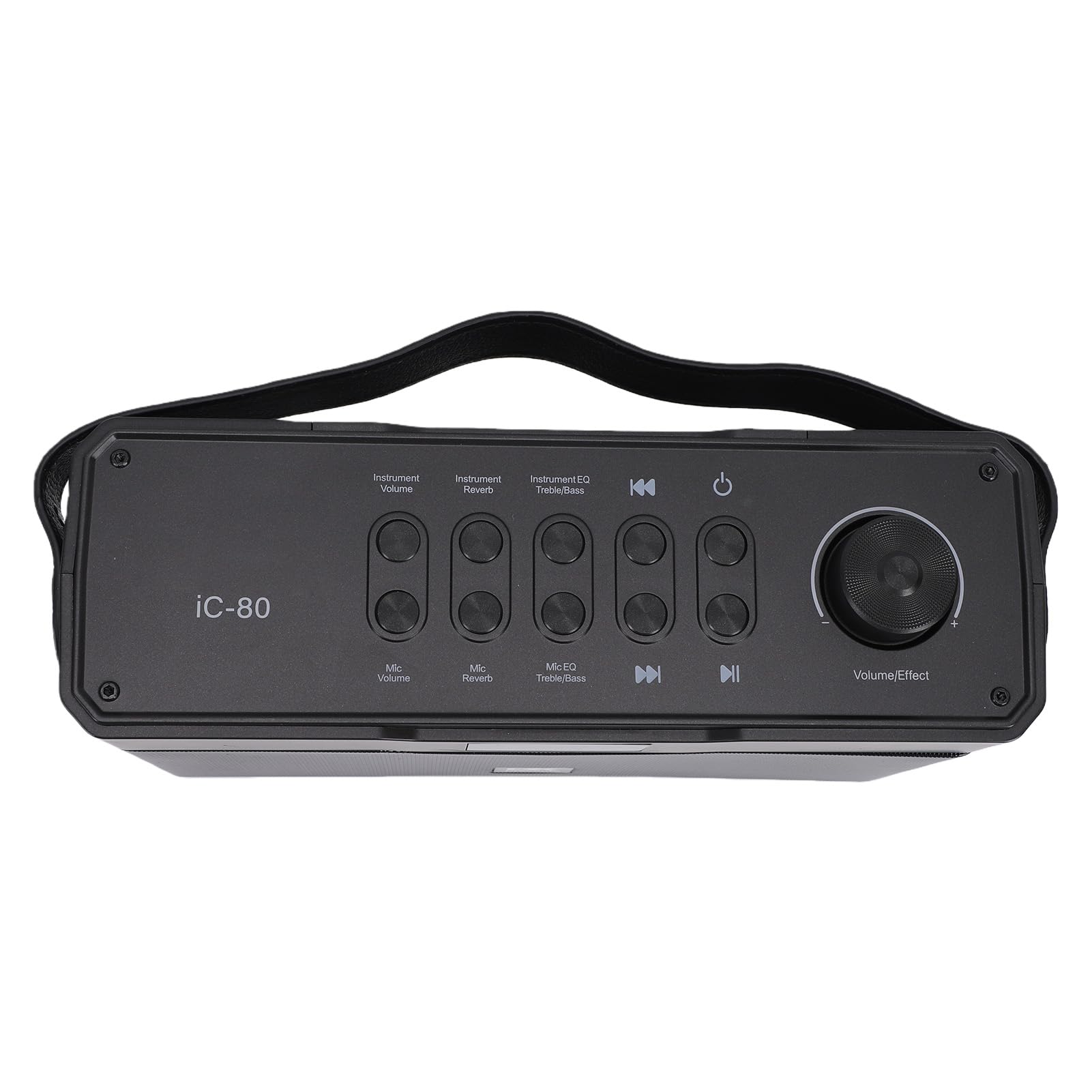lyrlody Amplificatore per Chitarra Bluetooth Portatile, Amplificatore per Chitarra in Plastica da 60 W con BT 5.3, Doppi Woofer, Radiatori Passivi, Ricaricabile 5000 MAh per Canto, Spettacoli di