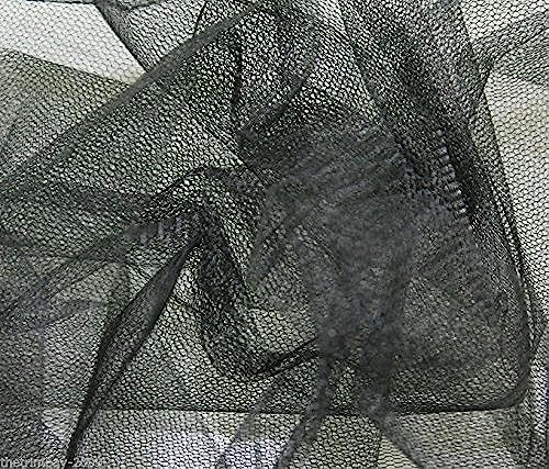 Black Tulle Netting Dress Fabric 150cm Wide