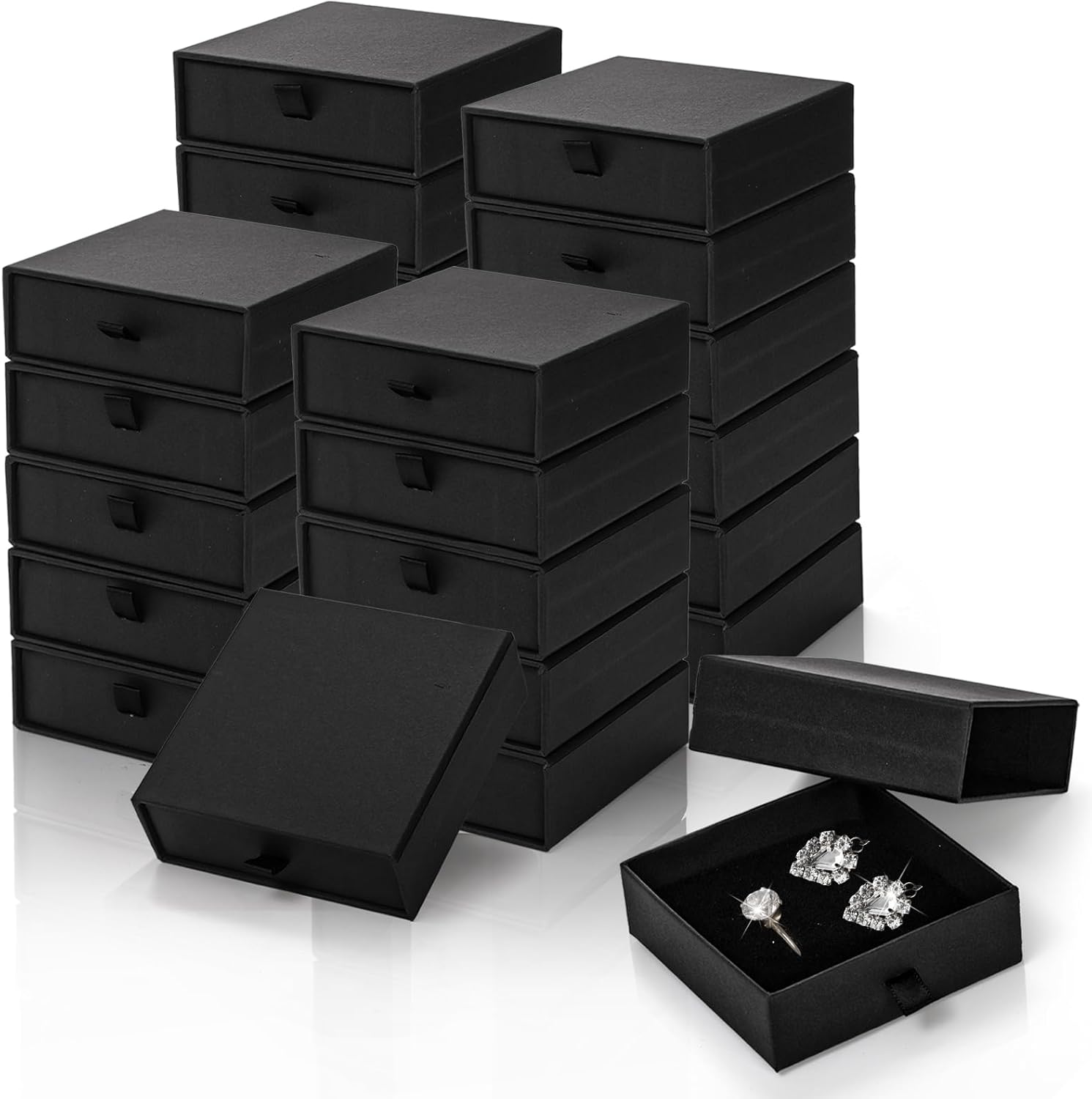 24 Pack Jewelry Gift Boxes, 3.5×3.5×1.2 Inch...