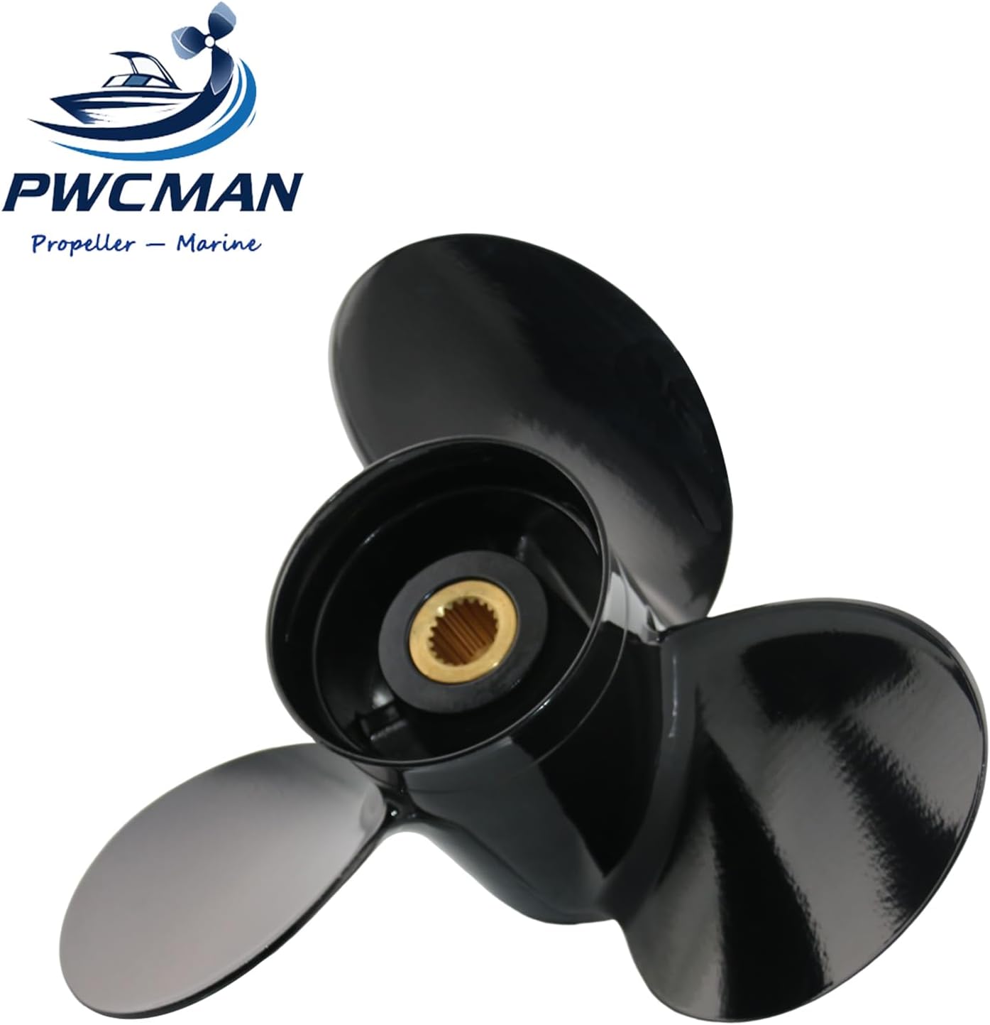 14.3" Diameter x 21" Pitch, 19 Spine Tooth Aluminum Propeller Fit for Volvo Penda SX Drive Engines 3.0L 4.3L 5.0L 5.7L 5.8L 7.4L 8.2L, fit OEM 3817469 Outboard Prop, 3 Blades, RH