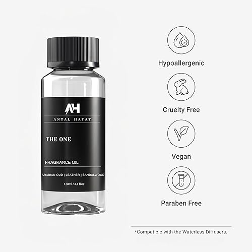 Miniatura 2 de The One Hotel - Aceite difusor de aroma de 4.1 fl oz, fragancia de aromaterapia inspirada en hoteles de 5 estrellas, notas de cardamomo, cuero,