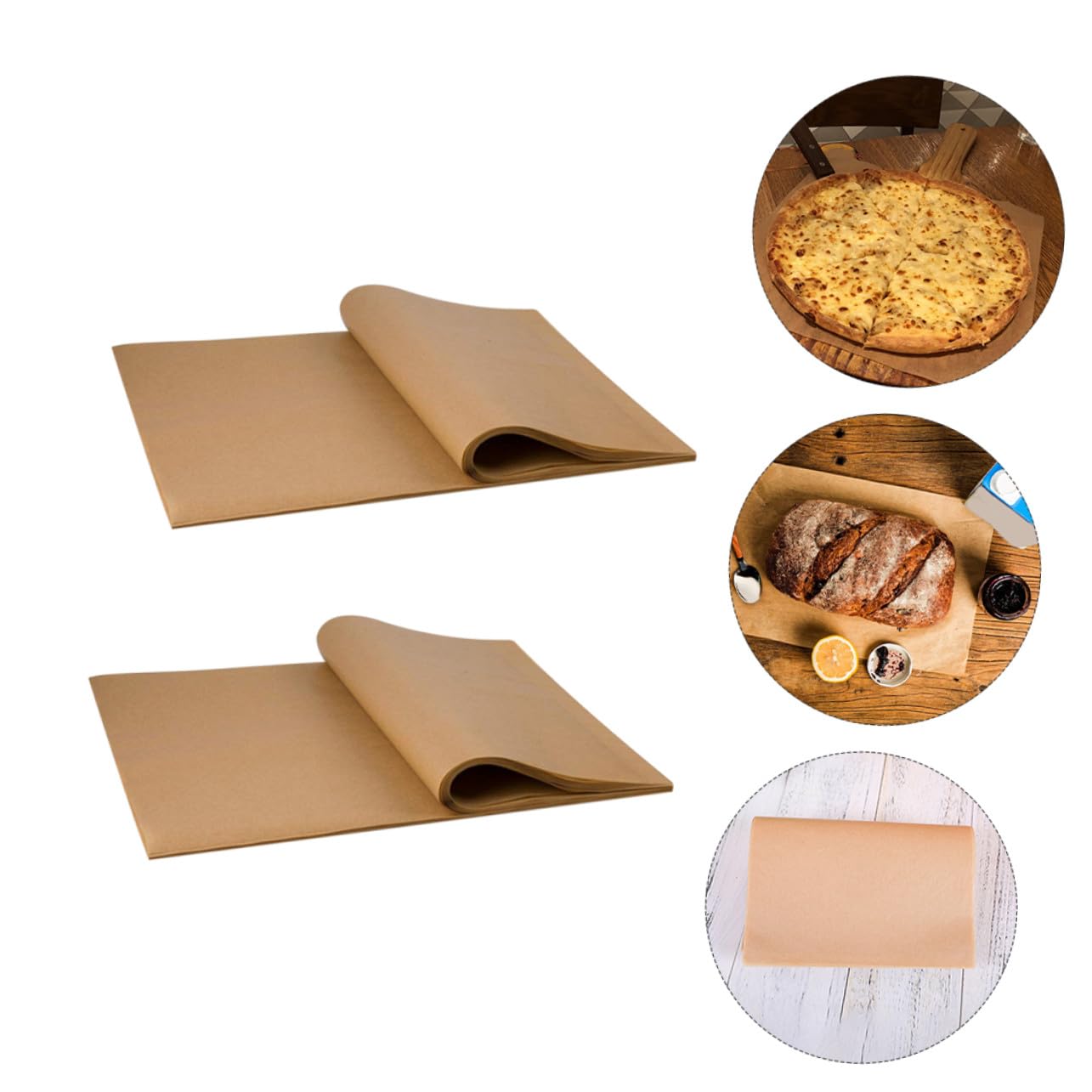 Gatuida 100pezzi Carta Da Forno Antiaderente Per Torte Resistenti All Olio Acqua Olio Di Silicone Su Entrambi i Lati Leggeri e Facili Da Usare Per Cottura