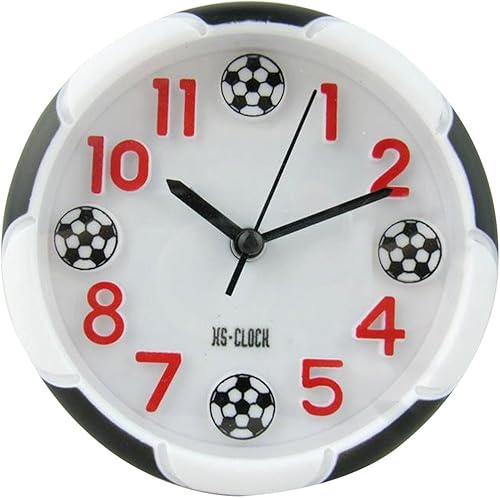 Miniatura 7 de Sun Kea Reloj despertador con forma de corazón de campana gemela de 3 pulgadas, funciona con pilas, con luz nocturna