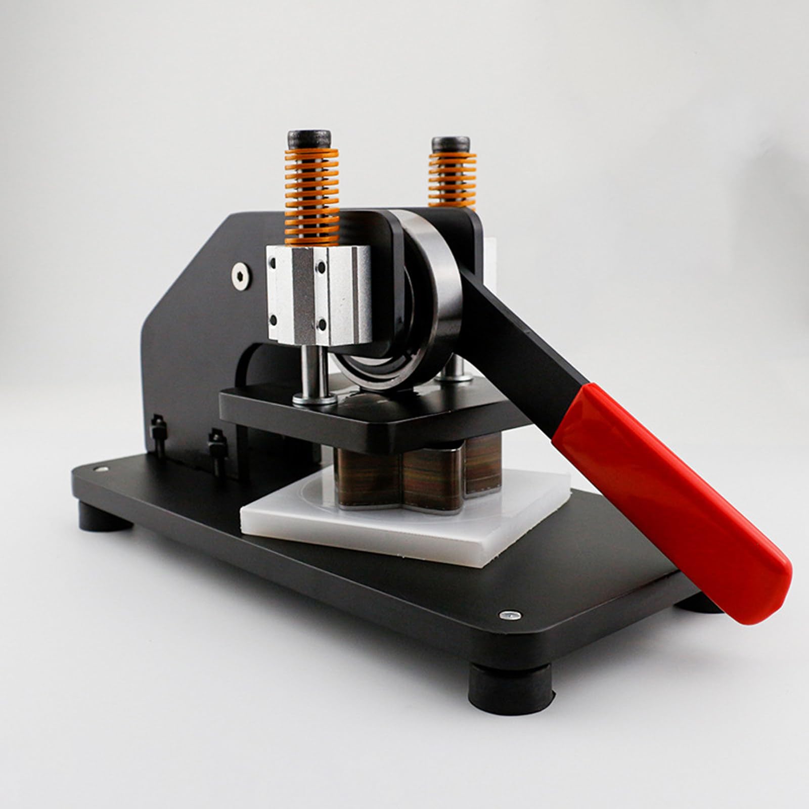Máquina Troqueladora Manual De 2204 LB, Troqueladora Manual De Acero Al Carbono con Almohadilla De Nailon, Troqueladora Manual para Cuero, Tela, Papel, Caucho De Silicona Y Herramientas