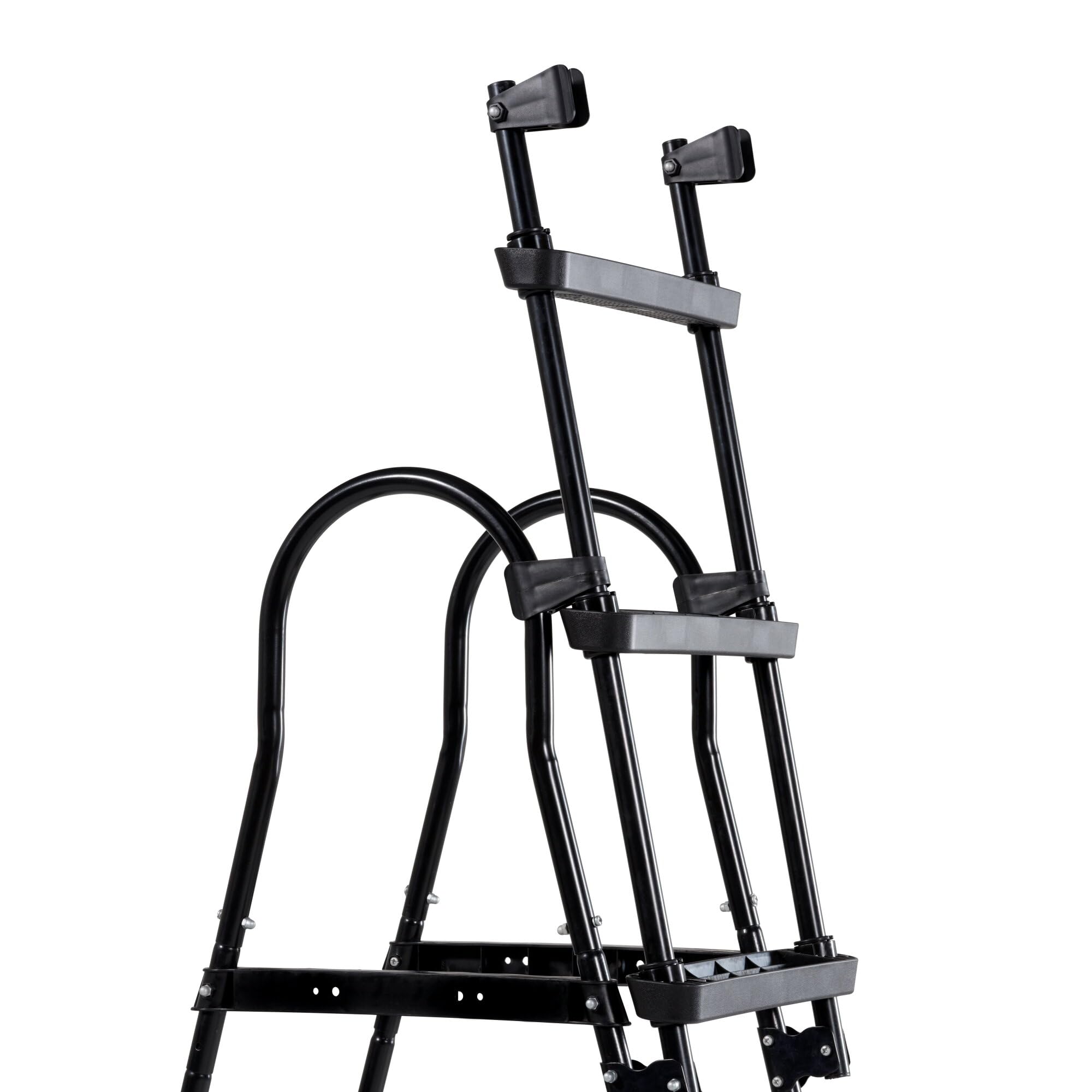 EXIT Toys Échelle de Piscine Échelle avec Rampe pour Piscines - Marches Antidérapantes - Facile à Replier pour Plus de Sécurité - pour Hauteur de Cadre 91-107cm - Noir