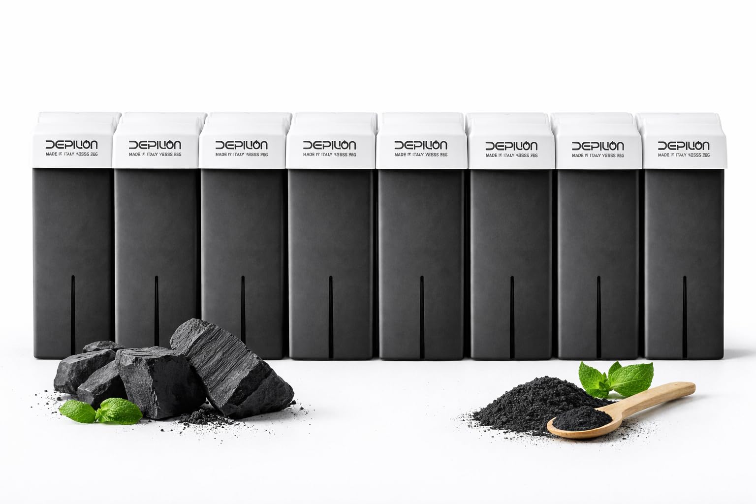 Caja de 24 x Cera Roll On cartuchos de 100ml Carbon Activo | Roll-on Cera para depilación