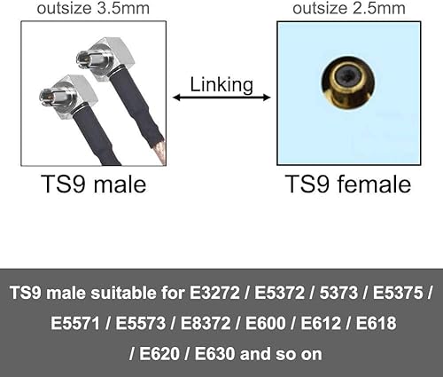 Miniatura 2 de Antena magnética externa 10dBi 4G LTE 5G Dual TS9 para Netgear AT&T Nighthawk M6 MR6110 MR6500 M5 MR5100 MR5200 M1 MR1100 Verizon Jetpack 8800L MiFi
