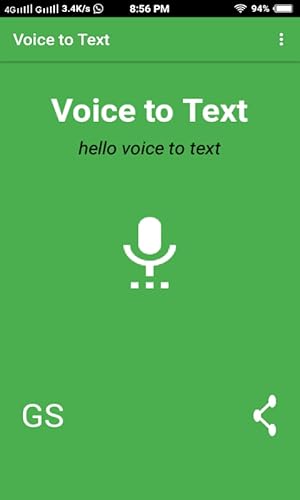 Voice to text