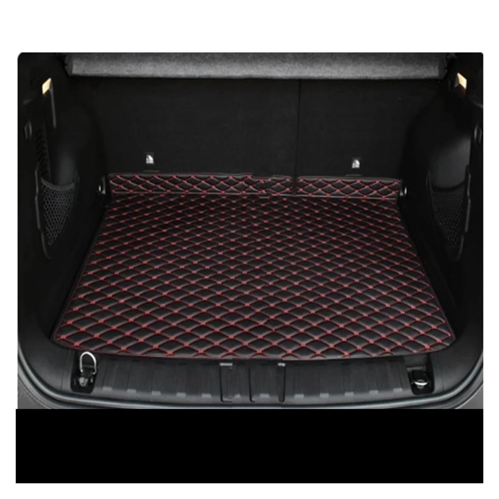 Protector Maletero Coche para Jeep para Renegade BU 2015-2025 Alfombrilla Principal Personalizada para Maletero Coche Impermeable Antiarañazos Cubierta Protectora(Negro Rojo)