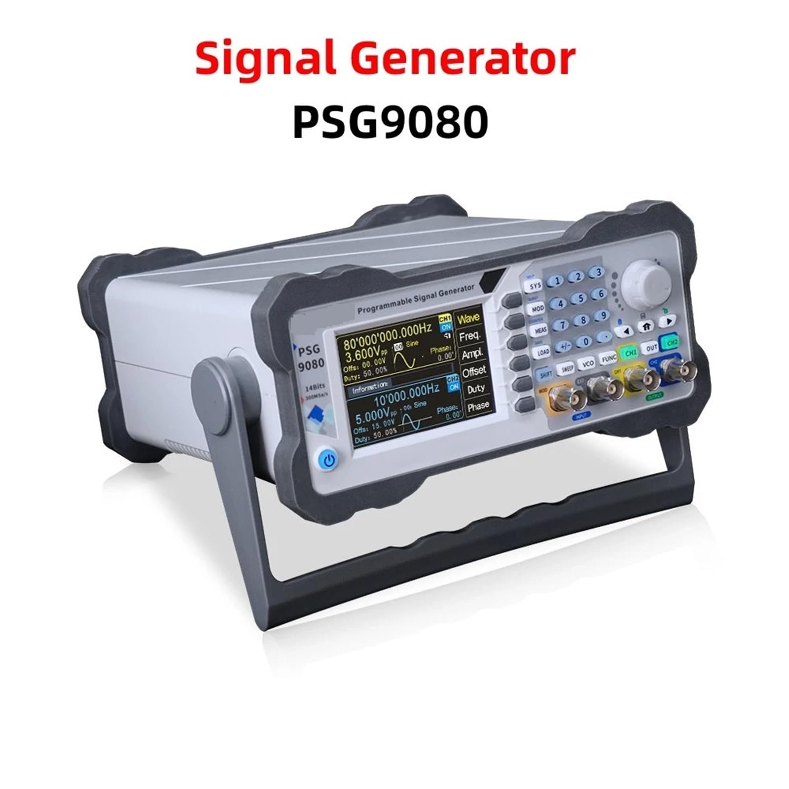 Multimetr cyfrowy, PSG9080 80M Programowalny cyfrowy kontroler DDS Dwukanałowy miernik częstotliwości przebiegu arbitralnego Generator sygnału funkcyjnego Wszechstronne możliwości pomiarowe