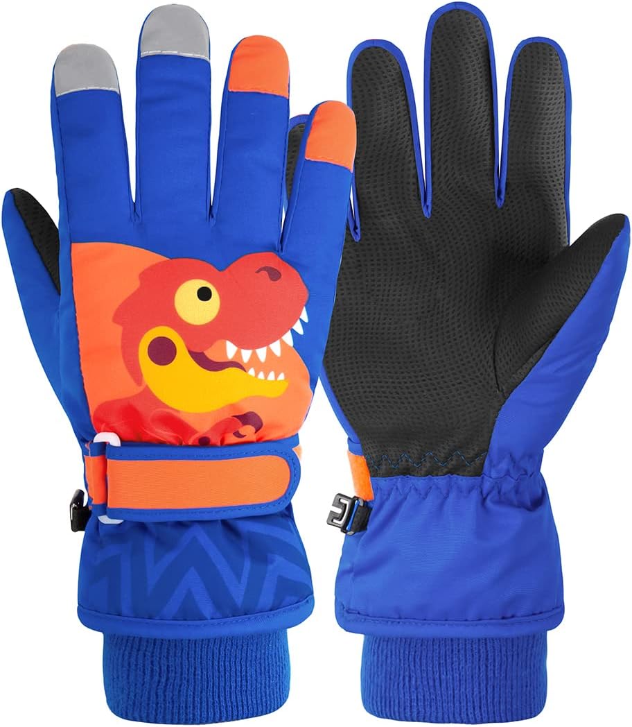 Century Star Kids Waterproof Warm Winter Ski Gloves for Boys & Girls - Sport Mittens
