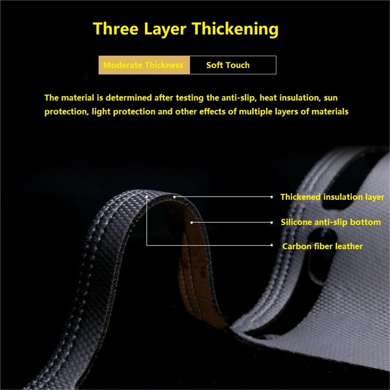 Couverture Intégrale Bouclier Tapis De Protection Antidérapant Pour Tableau Bord Voiture En Cuir Et Fibre De Carbone Pare-soleil Pour Mazda CX-30 CX30(Black Brown,With hud)