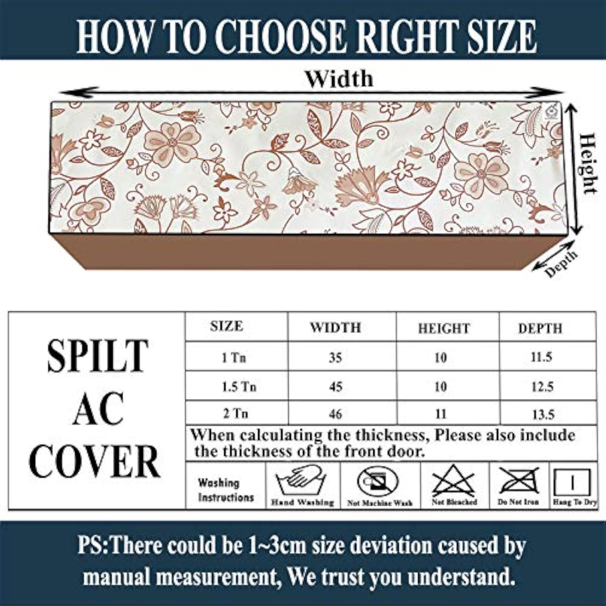 Polycarbonate Water & Dustproof Split AC Cover for Voltas 1.5 Ton 3 Star Wi-Fi